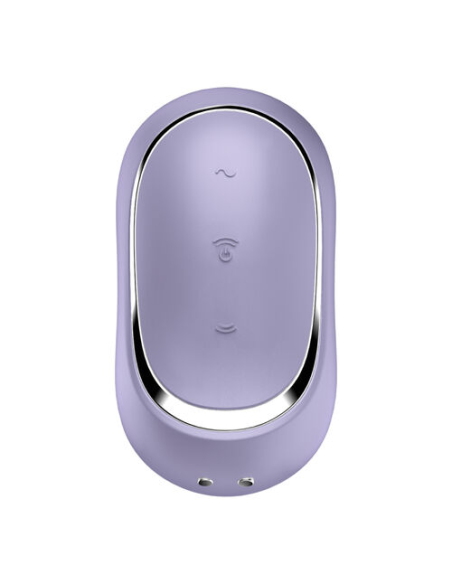 SATISFYER - PRO TO GO 2 ESTIMULADOR Y VIBRADOR DOBLE VIOLETA