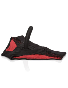 CALEXOTICS - SCANDAL SET DE BRAGUITAS ROJAS CON DILDO TALLA L-XL