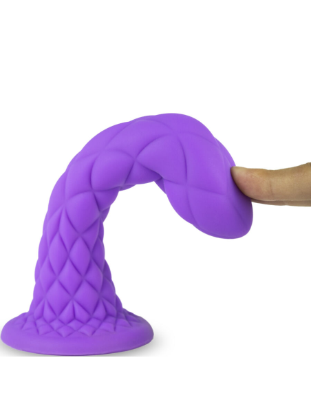 SILEXD - DREAMY DILDO FANTASY SILICONA LIQUIDA TERMOREACTIVO VIOLETA 18.5 CM