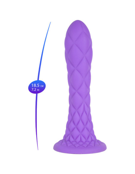 SILEXD - DREAMY DILDO FANTASY SILICONA LIQUIDA TERMOREACTIVO VIOLETA 18.5 CM
