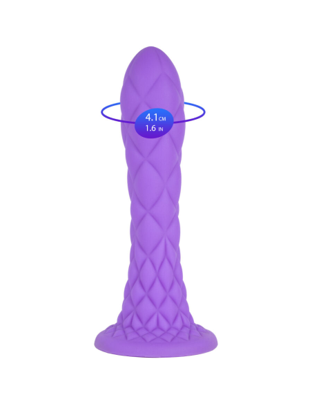 SILEXD - DREAMY DILDO FANTASY SILICONA LIQUIDA TERMOREACTIVO VIOLETA 18.5 CM