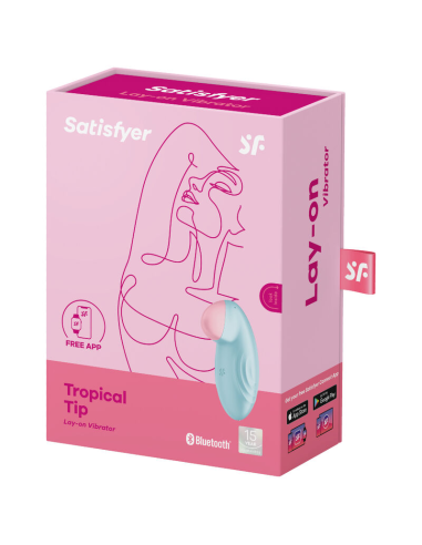SATISFYER - TROPICAL TIP VIBRADOR LAY-ON AZUL