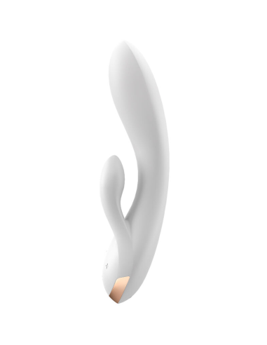 SATISFYER - DOUBLE FLEX VIBRADOR APP BLANCO