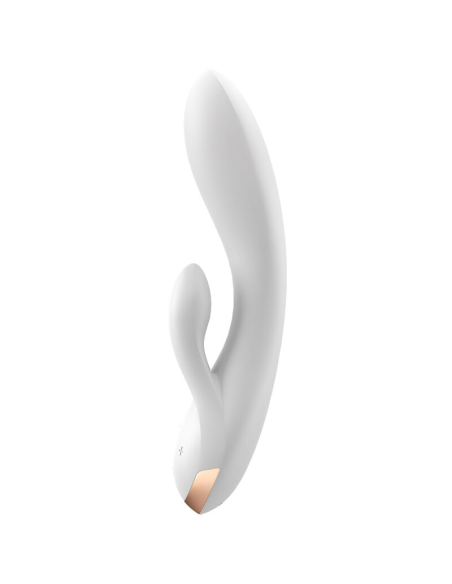 SATISFYER - DOUBLE FLEX VIBRADOR APP BLANCO