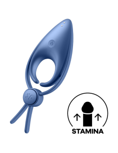 SATISFYER - SNIPER ANILLO VIBRADOR AZUL
