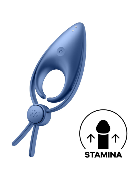 SATISFYER - SNIPER ANILLO VIBRADOR AZUL