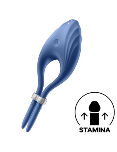 SATISFYER - DUELIST ANILLO VIBRADOR AZUL
