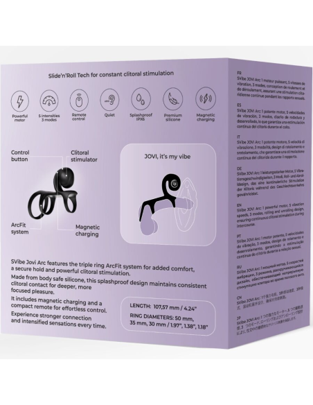 SNAIL VIBE - JOVI ARC ANILLO DE PAREJA CONTROL REMOTO NEGRO