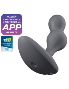 SATISFYER - DEEP DIVER PLUG VIBRADOR APP GRIS
