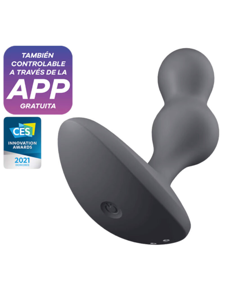 SATISFYER - DEEP DIVER PLUG VIBRADOR APP GRIS