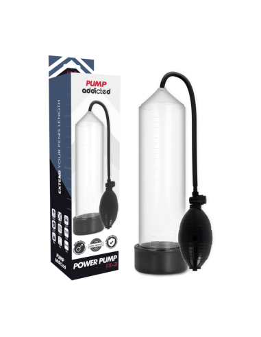 PUMP ADDICTED - BOMBA ERECCIÓN RX3 TRANSPARENTE