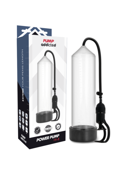 PUMP ADDICTED - BOMBA ERECCIÓN RX5 TRANSPARENTE