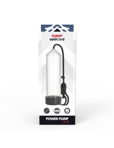 PUMP ADDICTED - BOMBA ERECCIÓN RX5 TRANSPARENTE