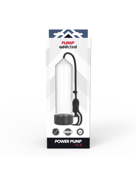 PUMP ADDICTED - BOMBA ERECCIÓN RX5 TRANSPARENTE