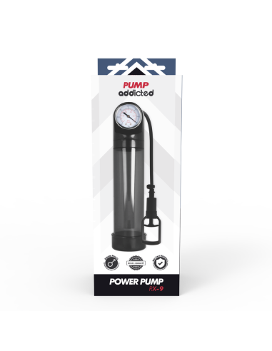 PUMP ADDICTED - BOMBA ERECCIÓN RX9 NEGRO