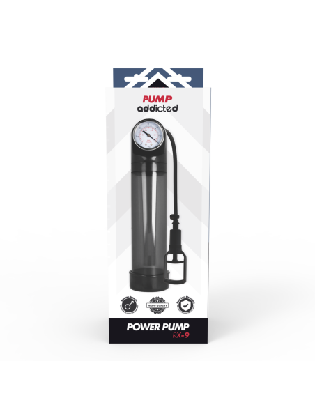 PUMP ADDICTED - BOMBA ERECCIÓN RX9 NEGRO