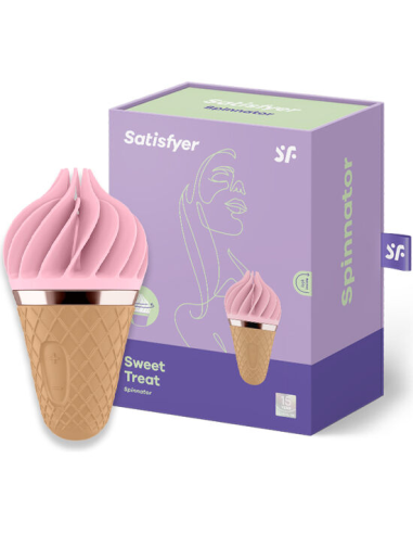 SATISFYER - SWEET TREAT SPINNATOR MARRÓN and ROSA