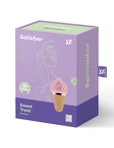 SATISFYER - SWEET TREAT SPINNATOR MARRÓN and ROSA