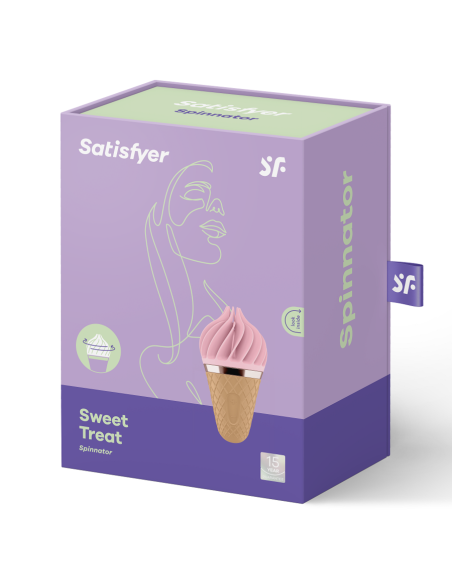 SATISFYER - SWEET TREAT SPINNATOR MARRÓN and ROSA