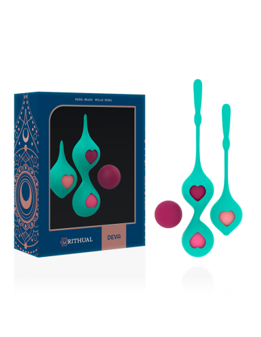 SET DEVA RITUAL ENTRENAMIENTO PELVICO VERDE AQUA