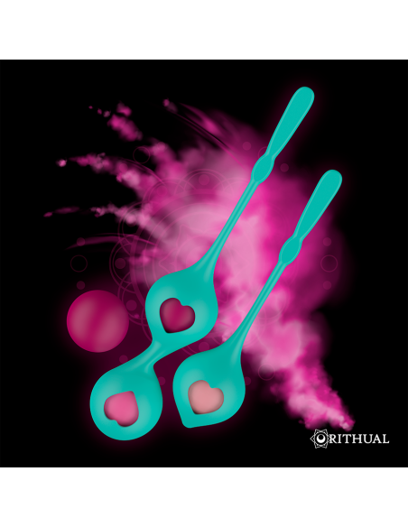 SET DEVA RITUAL ENTRENAMIENTO PELVICO VERDE AQUA