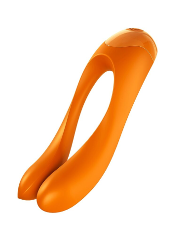 SATISFYER - CANDY CANE VIBRADOR DEDO NARANJA