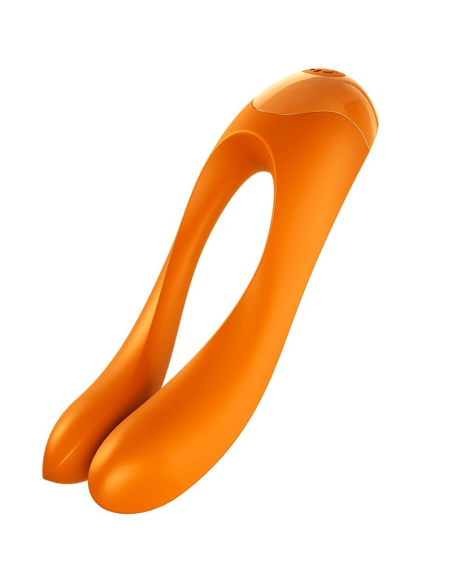 SATISFYER - CANDY CANE VIBRADOR DEDO NARANJA