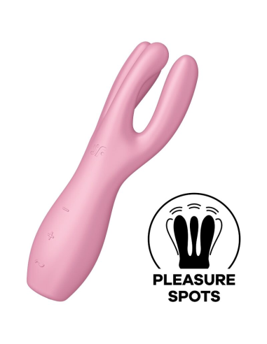 SATISFYER - THREESOME 3 VIBRADOR ROSA
