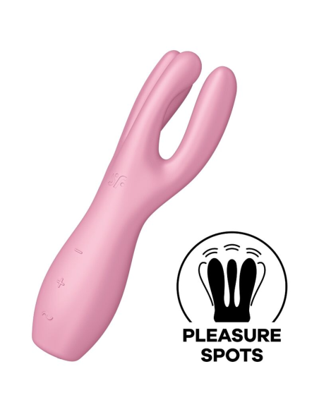 SATISFYER - THREESOME 3 VIBRADOR ROSA