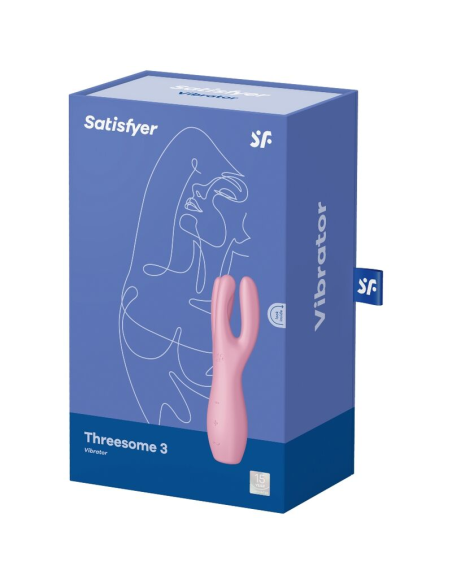 SATISFYER - THREESOME 3 VIBRADOR ROSA