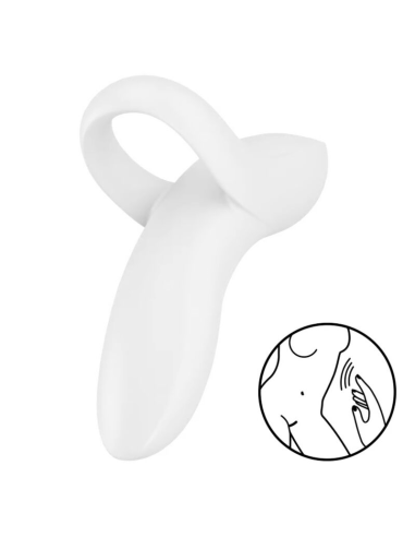 SATISFYER - BOLD LOVER DEDAL VIBRADOR BLANCO