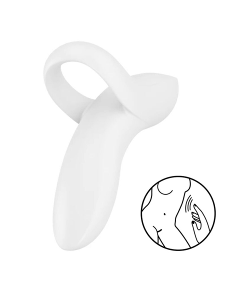SATISFYER - BOLD LOVER DEDAL VIBRADOR BLANCO