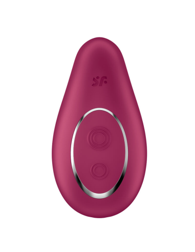 SATISFYER - DIPPING DELIGHT VIBRADOR LAY-ON ROJO