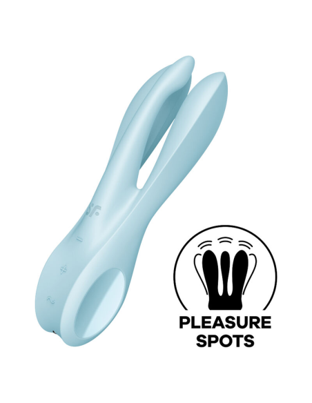 SATISFYER - THREESOME 1 VIBRADOR AZUL