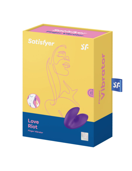 SATISFYER - LOVE RIOT VIBRADOR DEDAL MORADO