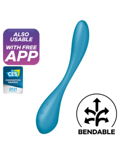 SATISFYER - G-SPOT FLEX 5 MULTI VIBRADOR AZUL