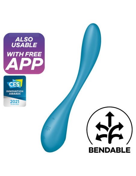 SATISFYER - G-SPOT FLEX 5 MULTI VIBRADOR AZUL