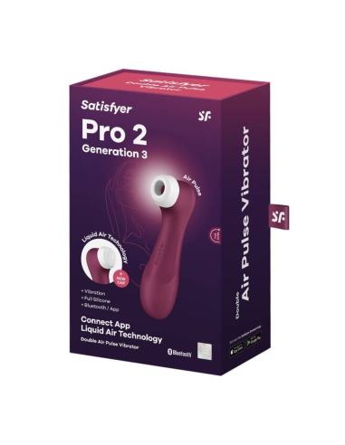 SATISFYER - PRO 2 GENERACIÓN 3 GRANATE BLUETOOTH and APP