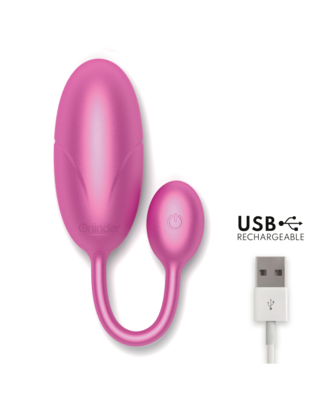 ONINDER - TOKYO HUEVO VIBRADOR ROSA 7.5 X 3.2 CM - APP GRATUITA