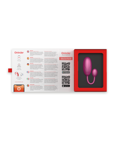 ONINDER - TOKYO HUEVO VIBRADOR ROSA 7.5 X 3.2 CM - APP GRATUITA