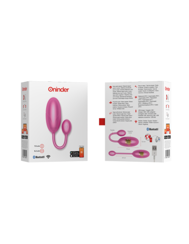 ONINDER - TOKYO HUEVO VIBRADOR ROSA 7.5 X 3.2 CM - APP GRATUITA