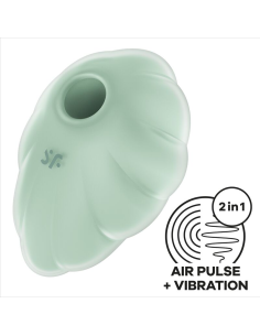 SATISFYER - CLOUD DANCER VERDE VIBRADOR AIR PULSE