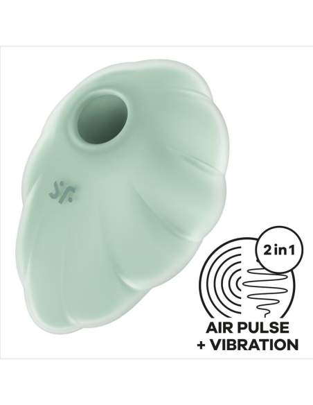 SATISFYER - CLOUD DANCER VERDE VIBRADOR AIR PULSE