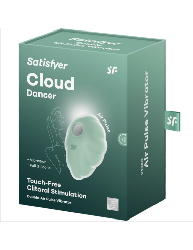SATISFYER - CLOUD DANCER VERDE VIBRADOR AIR PULSE