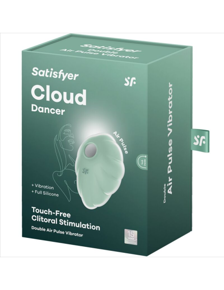SATISFYER - CLOUD DANCER VERDE VIBRADOR AIR PULSE