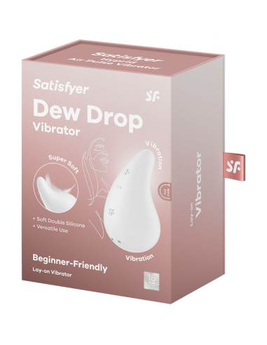 SATISFYER - DEW DROP VIBRADOR LAY-ON BLANCO