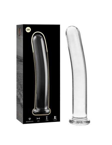 NEBULA SERIES BY IBIZA - MODELO 8 DILDO CRISTAL TRANSPARENTE 14.5 CM -O- 2 CM