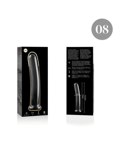 NEBULA SERIES BY IBIZA - MODELO 8 DILDO CRISTAL TRANSPARENTE 14.5 CM -O- 2 CM