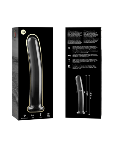 NEBULA SERIES BY IBIZA - MODELO 8 DILDO CRISTAL TRANSPARENTE 14.5 CM -O- 2 CM