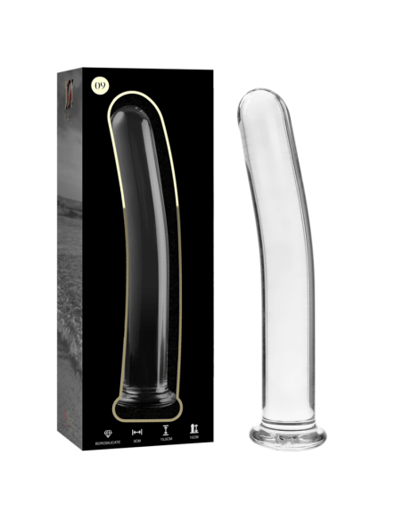 NEBULA SERIES BY IBIZA - MODELO 9 DILDO CRISTAL TRANSPARENTE 15.5 CM -O- 2.5 CM